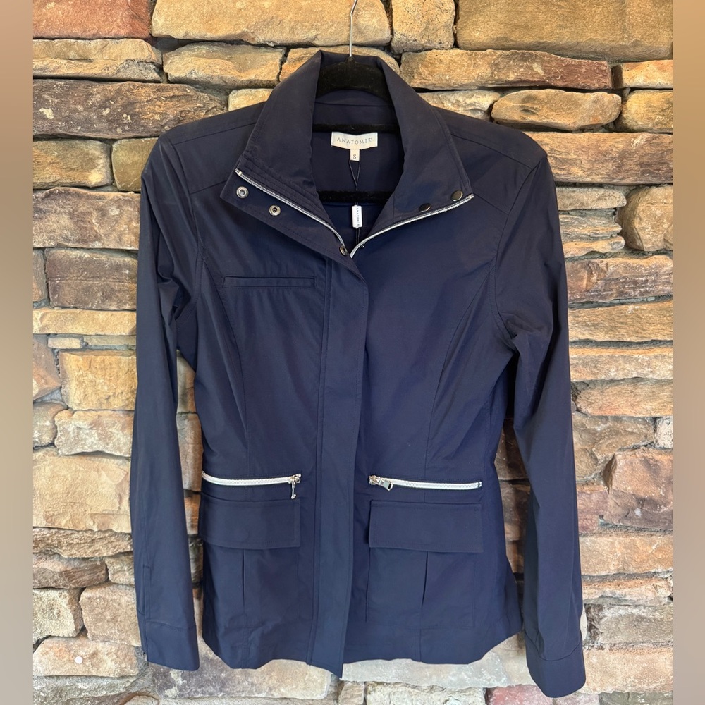 Anatomie Kenya Safari Jacket Navy Size Small NWT - Picture 4 of 13